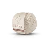 Sensy Premium Amigurumi İpi Punch (Panç) Baby Soft Cotton 50 gr Örgü İp - Ekru