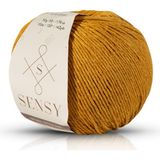 Sensy Premium Amigurumi İpi Punch (Panç) Baby Soft Cotton 50 gr Örgü İp - Hardal