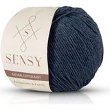 Sensy Premium Amigurumi İpi Punch (Panç) Baby Soft Cotton 50 gr Örgü İp - İndigo