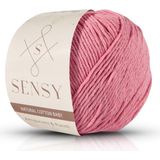Sensy Premium Amigurumi İpi Punch (Panç) Baby Soft Cotton 50 gr Örgü İp - Pembe
