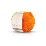 Sensy Premium Amigurumi İpi Punch (Panç) Baby Soft Cotton 50 gr Örgü İp - Portakal