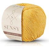 Sensy Premium Amigurumi İpi Punch (Panç) Baby Soft Cotton 50 gr Örgü İp - Sarı
