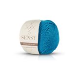 Sensy Premium Amigurumi İpi Punch (Panç) Baby Soft Cotton 50 gr Örgü İp - Turkuaz