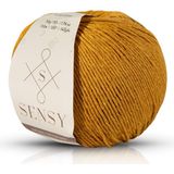 Sensy Premium Amigurumi İpi Punch (Panç) Hardal Renk Baby Soft Cotton 50 gr Yumuşak Dokulu Örgü İp