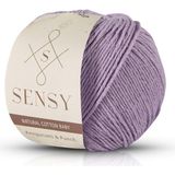 Sensy Premium Amigurumi İpi Punch (Panç) Lila Renk Baby Soft Cotton 50 gr Yumuşak Dokulu Örgü İp
