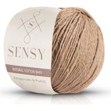 Sensy Premium Amigurumi İpi Punch (Panç) Vizon Renk Baby Soft Cotton 50 gr Yumuşak Dokulu Örgü İp