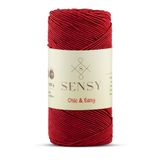 SENSY Premium Chic&Easy 200 gr Mumlu İp Slim Supra İpi Runner İpi Cüzdan İpi Çanta İpi Kırmızı