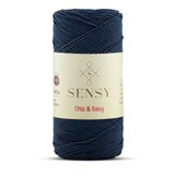 SENSY Premium Chic&Easy 200 gr Mumlu İp Supra İpi Runner İpi Supla İpi Çanta İpi Pase İp Lacivert
