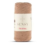 SENSY Premium Chic&Easy 200 gr Slim Supra İpi Mumlu İp Makrome İpi Çanta İpi Makrome İp Vizon