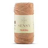 SENSY Premium Chic&Easy 200 gr Slim Supra İpi Mumlu İp Runner İpi Çanta İpi Pase İp Sütlü Kahve