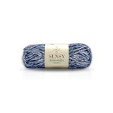 SENSY Premium Ebruli Yumuşak Rafya Kağıt İp Çok Renkli El Örgü İpi Hobi İpi Lacivert Batik Softee Raffia