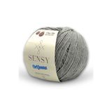 SENSY Premium OriJeans Amigurumi İpliği Punch (PANÇ) Baby Soft Cotton 50 gr Örgü İpi Gri