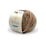 SENSY Premium Orijeans Renkli Amigurumi Ipliği Punch (PANÇ) Baby Soft Cotton 50 gr Jeans Örgü Ipi Toprak