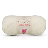 Sensy Premium Softee Baby El Örgü Ipi Elit Baby Hırka Kazak Ip Atkı Patik Bebek Battaniye Ipi (Ekru)