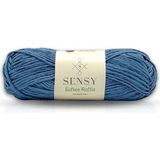 Sensy Premium Softee Raffia Yumuşak Kağıt Ip Rafya Ipi Tığ Ipi Çanta Ipi El Örgü Ipi Hobi Ipi - Mavi