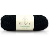 Sensy Premium Softee Raffia Yumuşak Kağıt Ip Rafya Ipi Tığ Ipi Çanta Ipi El Örgü Ipi Hobi Ipi - Siyah