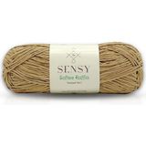 Sensy Premium Softee Raffia Yumuşak Kağıt Ip Rafya Ipi Tığ Ipi Çanta Ipi El Örgü Ipi Hobi Ipi - Sütlü Kahve