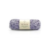 SENSY Premium Yumuşak Ebruli Kağıt İp Çok Renkli Rafya İp El Örgü İpi Mor Batik Softee Raffia