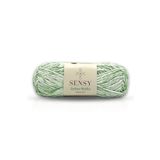 SENSY Premium Yumuşak Rafya Kağıt İp Ebruli Çok Renkli El Örgü İpi Hobi İpi Yeşil Batik Softee Raffia