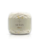 Sensy Shine Pullu Örgü Ipi - Ekru