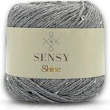 Sensy Shine Pullu Örgü Ipi - Gri