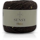 Sensy Shine Pullu Örgü Ipi - Kahverengi