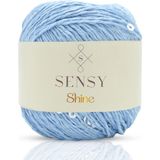 Sensy Shine Pullu Örgü Ipi Pullu Ip Bebe Mavisi