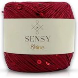 Sensy Shine Pullu Örgü Ipi Pullu İp - Bordo