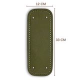 SENSY Uzun Çanta Tabanı Suni Deri 12cmx33cm Haki