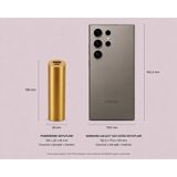 Senteklab Türk Malı Yerli Üretim Cep Boy Powerbank - Mikro LED Aydınlatma Hediyeli - Altın