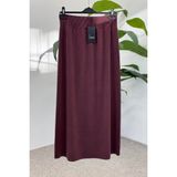 Sentez 5461 Yanı Nervürlü Etek - Bordo - S - M