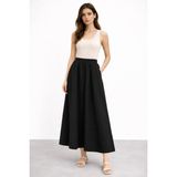 Sentez 5479 Ely Beli Lastikli Etek - Siyah - M - L