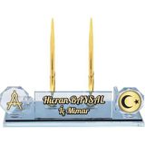 Sentez Masa Üstü İsimlik Kişiye Özel Mimara Masa İsimliği - Altın