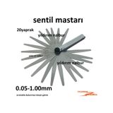 Sentil Mastarı Sibop Ayar Mastarı 20 Yaprak 0.05-1.00