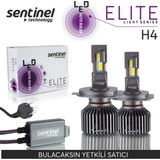 Sentinel Elite H4 LED Xenon Ampülü 65W 12V 12000 Lumen 6500 Kelvin Beyaz Işık - Amber