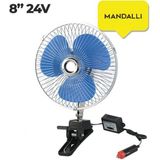 Sentinel Oto Vantilatör 24V 8 İnch Mandallı Çakmak Girişli