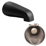SENTO BETTER HOME BETTER LIFE Siyah Evrensel Ağır Dayanıklı Metal Banyo Küveti Musluk Yönlendiricisiz, Ağır Hizmet Tipi Metal Küvet Bataryası Duş Yönlendiricisi Olmadan - 10 cm IPS İç İplik, Mat Siyah