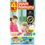 SENTOR 4 RENK OYUN HAMURU (130x4= 520 g.)