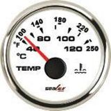 Şentürk HARARET GÖSTERGESİ Sealux Ø52mm BEYAZ 12/24v
