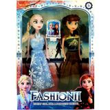 Şenver Toys Oyuncak Ikili Frozen Bebekler Müzikli, Buzlar Kraliçesi Elsa, Anna