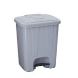 Şenyayla 4260 Köşeli Pedallı Çöp Kovası – 65 Litre (İç Kovasız) | Gri