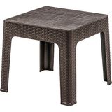 Şenyayla Brezza Rattan Sehpa 45 x 45 - Koyu Kahverengi