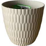 Şenyayla Desenli Saksı 0,75 Lt. No:1 (Ø 11*10,5 Cm) - Gri