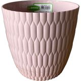Şenyayla Desenli Saksı 3 Lt. No:3 (Ø 18,5*17 Cm) - Pudra