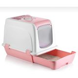 Şenyayla Kapalı Kedi Tuvaleti Orta Çekmeceli 57*40*47H Cm- Pembe