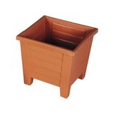 Şenyayla Kare Saksı 3,5 Lt.19 x 19 x 16 Cm - Kahverengi