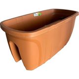 Şenyayla Opal Balkon Saksı (29x59x24,5 Cm) - Kahve