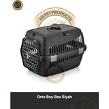 Şenyayla Orta Boy Kedi ve Köpek Taşıma Kutusu – Taşıma Box Siyah