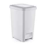 Şenyayla Slim Pedallı Çöp Kovası Beyaz 25 lt Plastik Malzeme ile Kullanışlı Tasarım