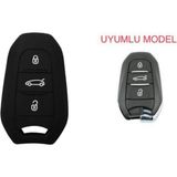 Şenyıldız Aksesuar Citröen C3 C4 C5 Aircross Ds3 Ds4 Ds5 Anahtar Kılıfı Sustasız Model Anahtarsız Çaliştırma - Siyah
